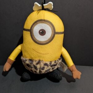 Minions Despicable Me Caveman Stuart Minion Stuffed Plush 7" Toy Factory